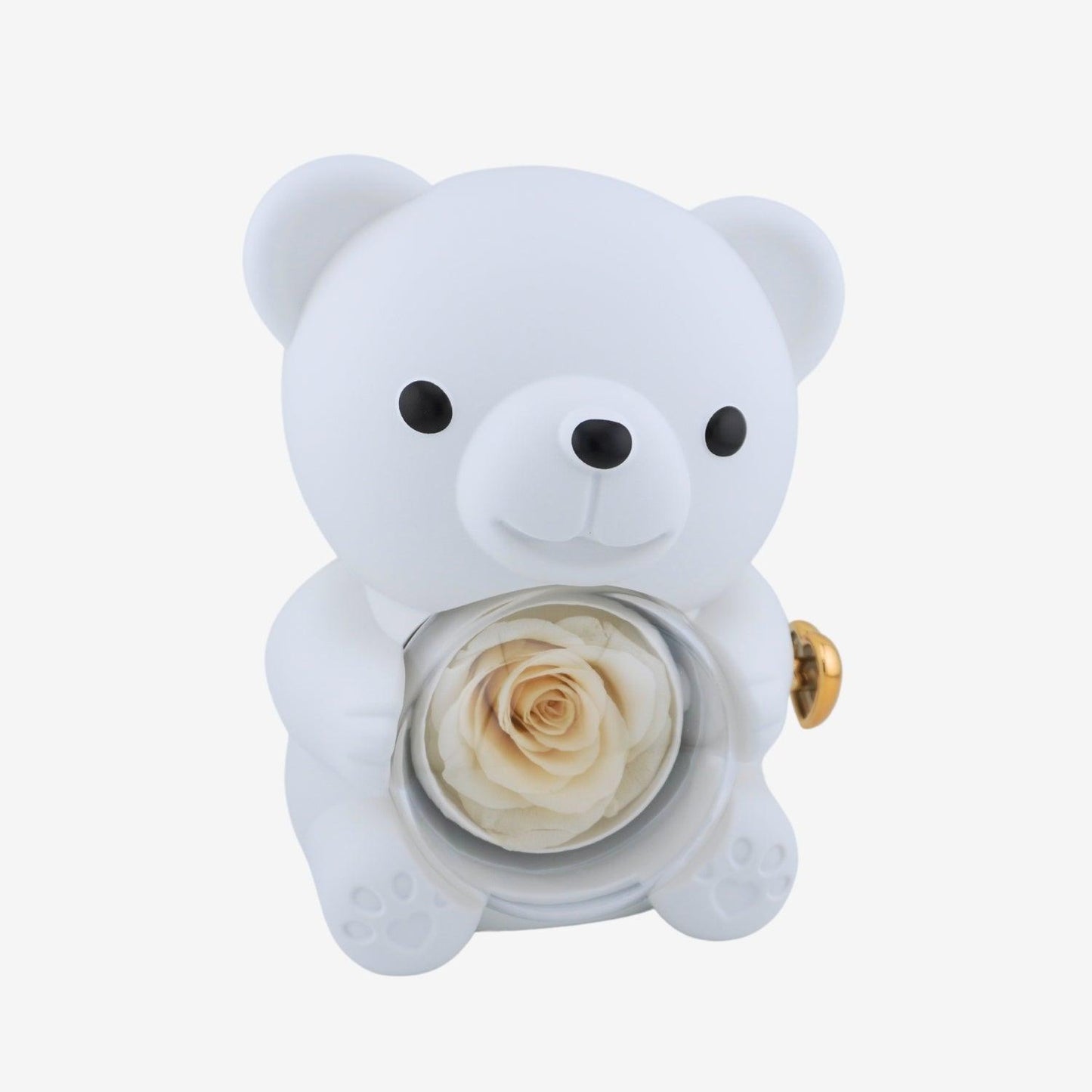 Eternal Rose Bear with Engraved Necklace