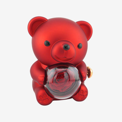 Eternal Rose Bear with Engraved Necklace