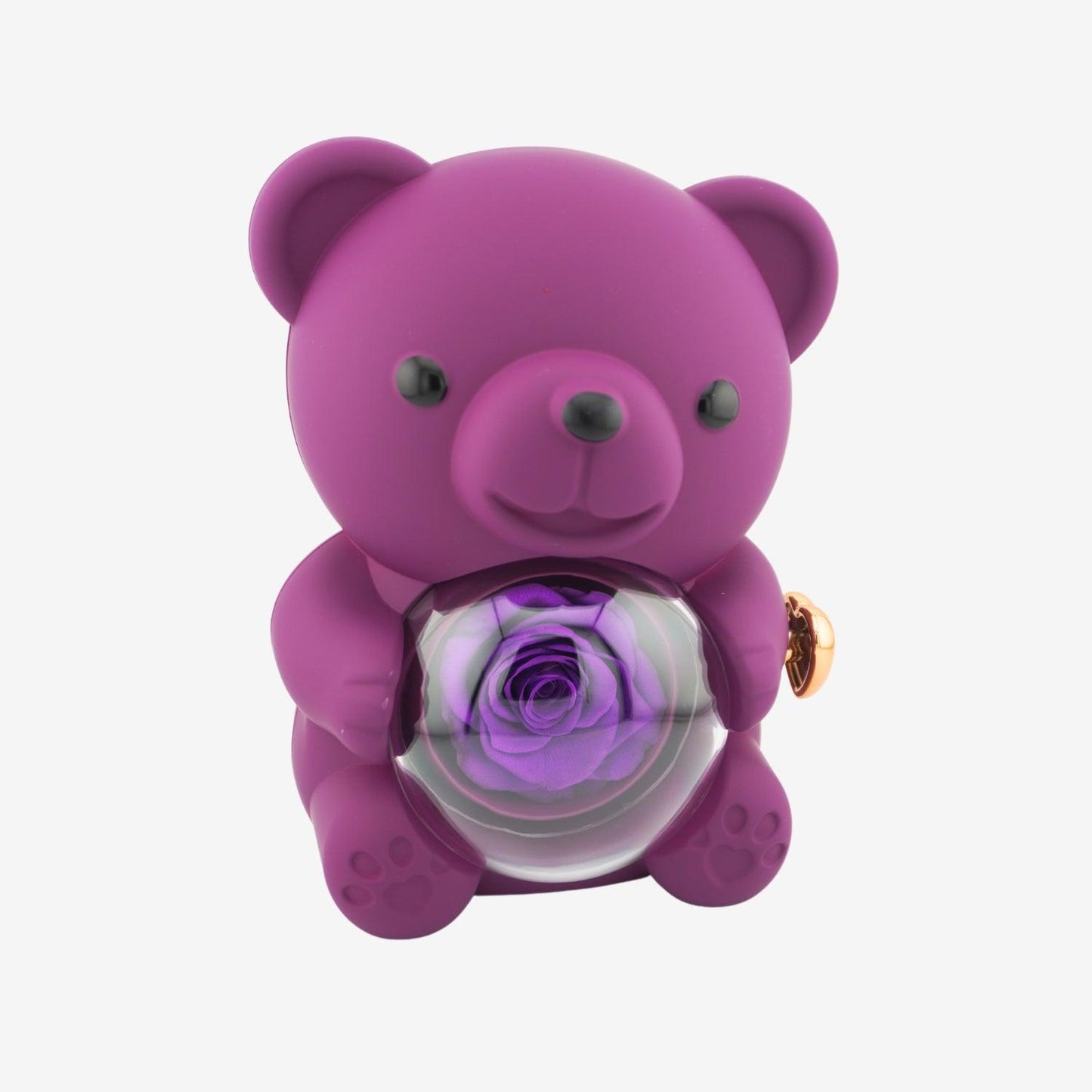 Eternal Rose Bear with Engraved Necklace