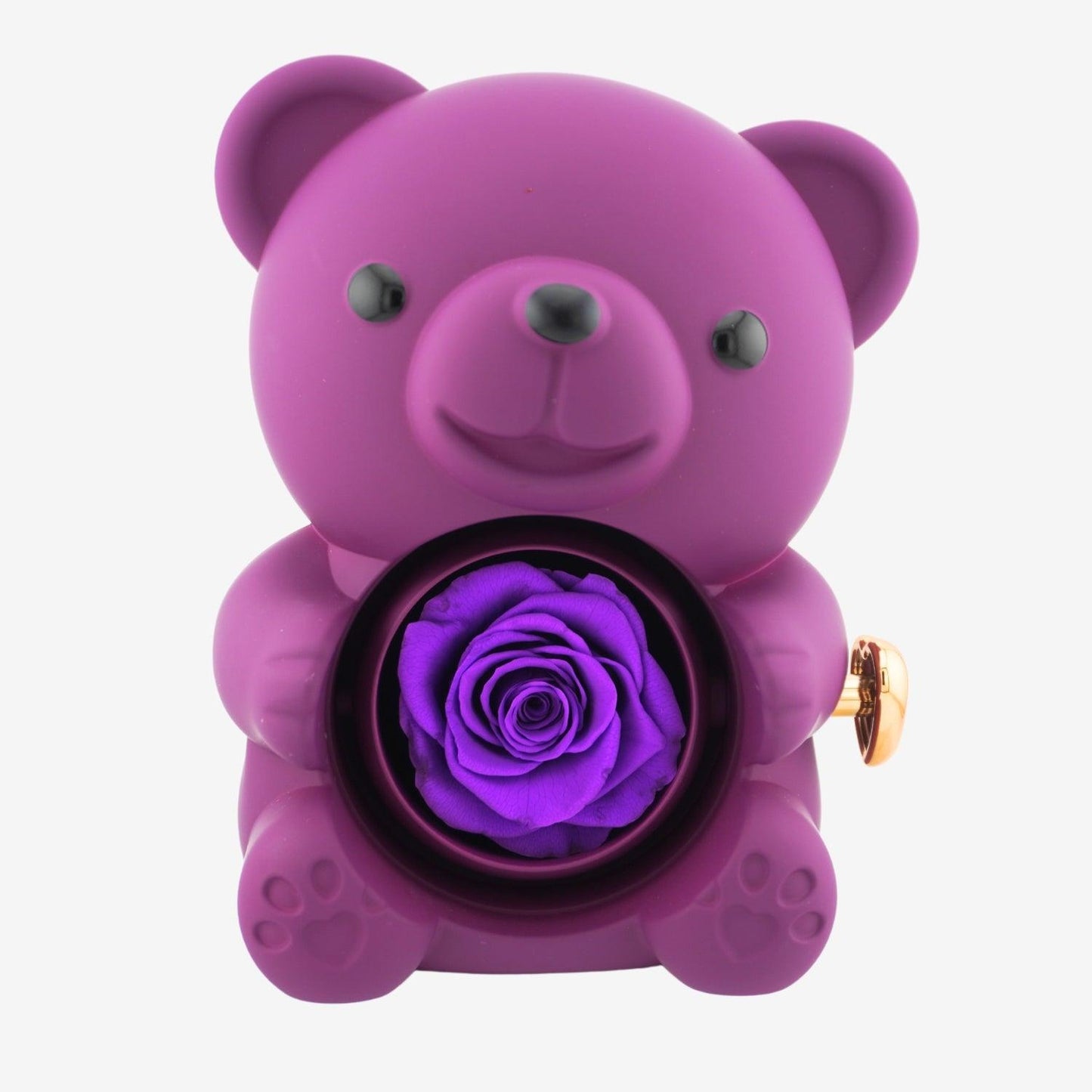 Eternal Rose Bear with Engraved Necklace