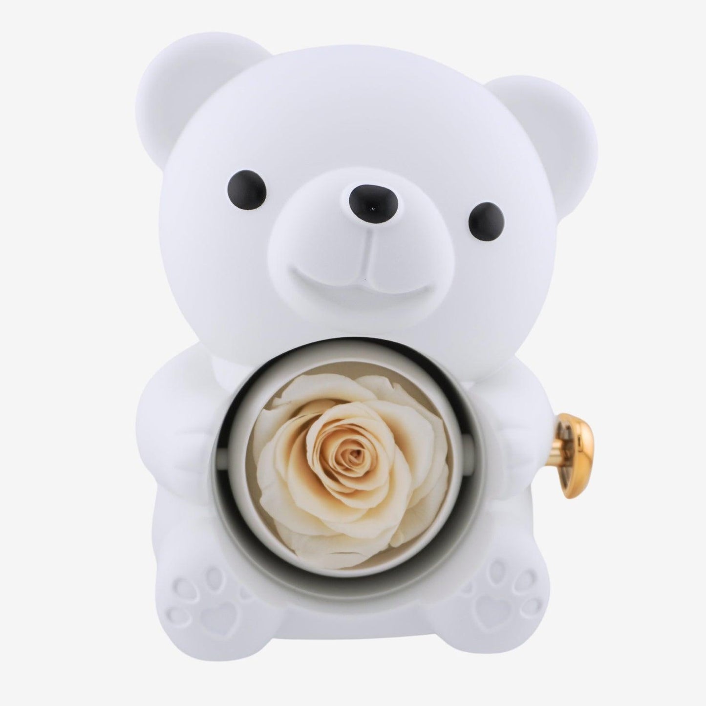 Eternal Rose Bear with Engraved Necklace